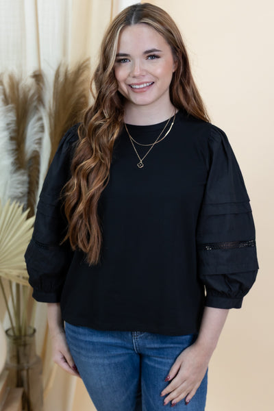 "Different Views" Blouse (Black)