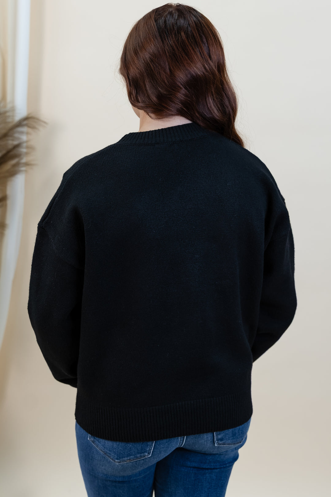 "Champagne Wishes" Sweater (Black)
