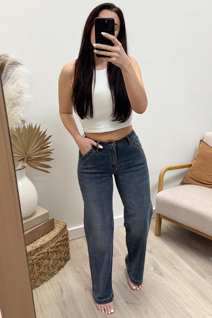 Rhea Wide Leg Jeans