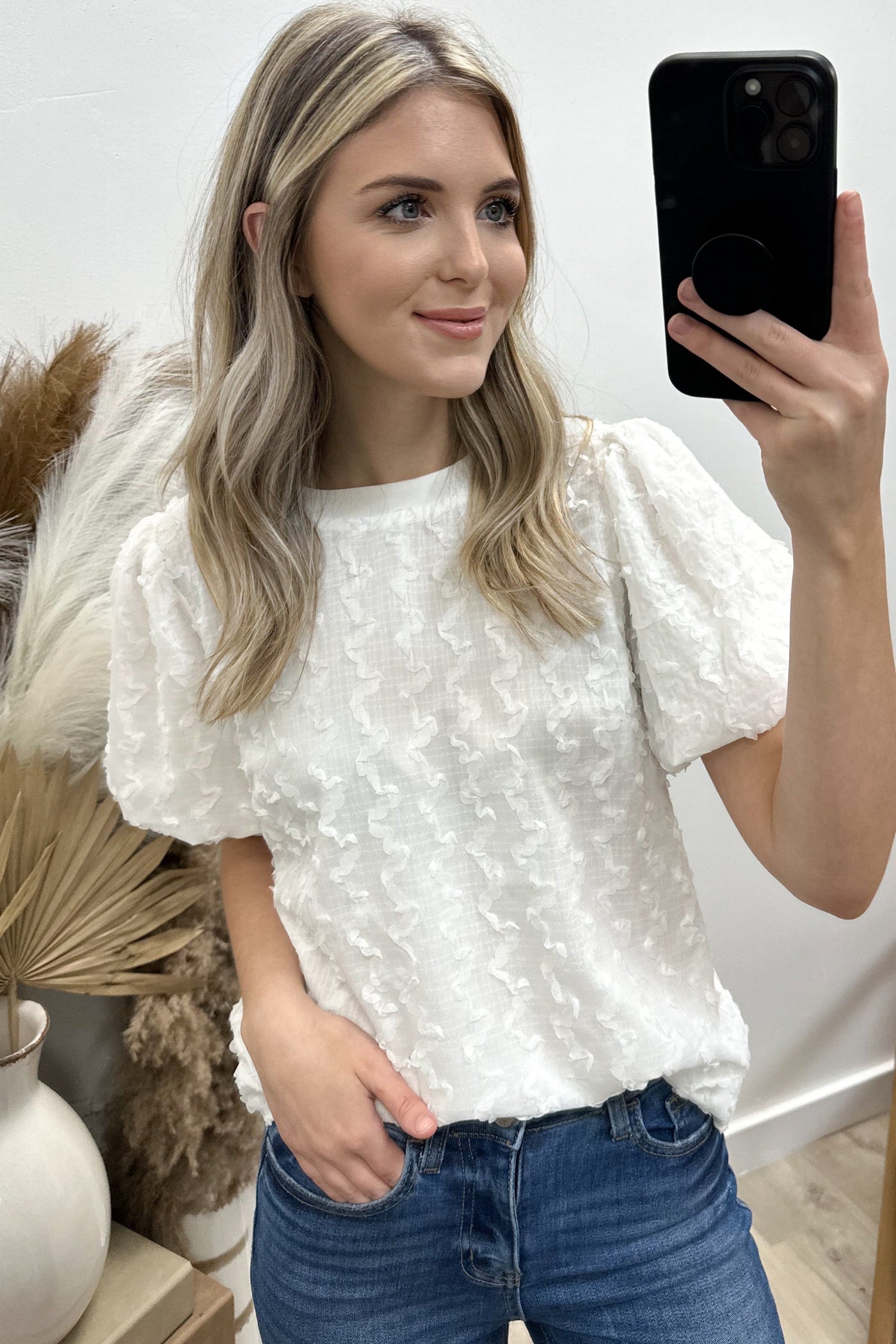 "What Will It Be" Blouse (Off White)