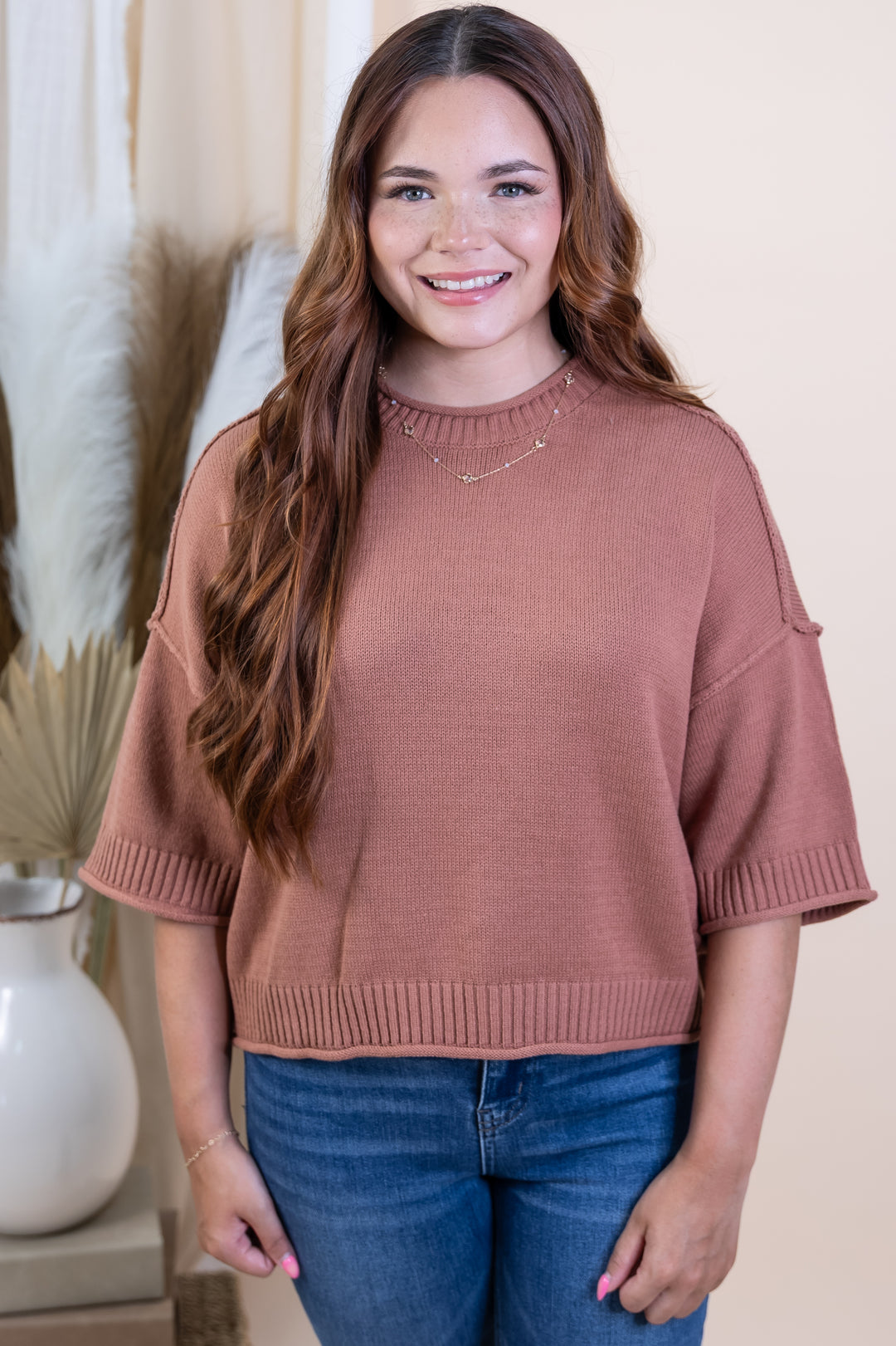 "Cozy State" Sweater Top (Sienna)