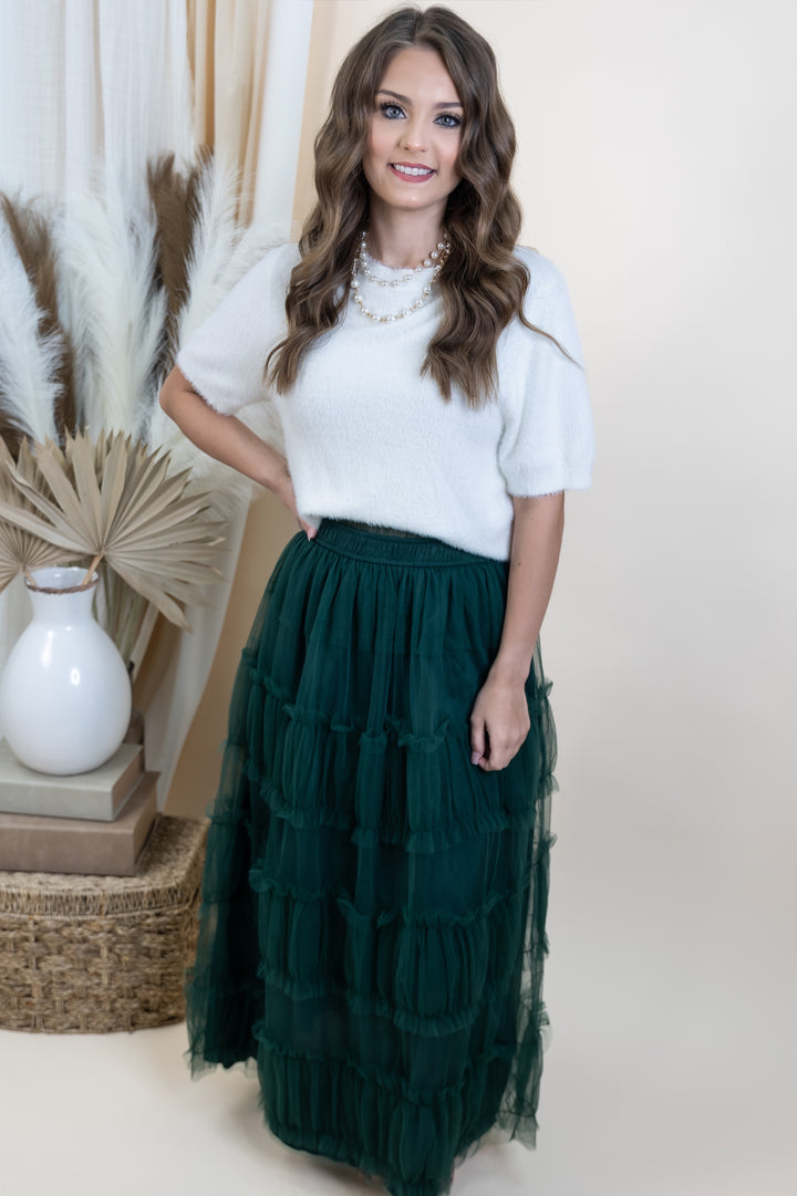 "Still Meadows" Skirt (Hunter Green)