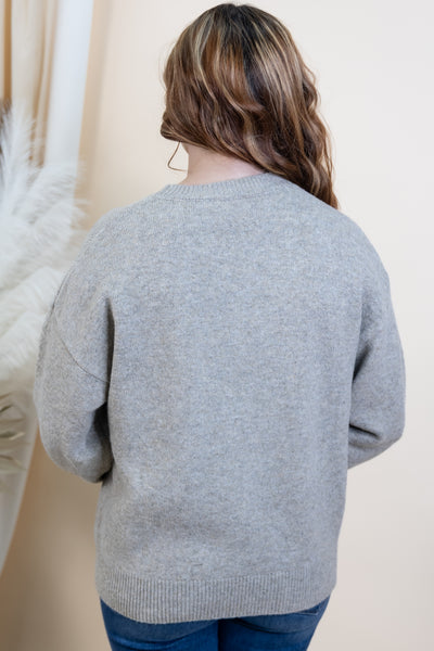 "Glitter Grove" Sweater (Oatmeal)