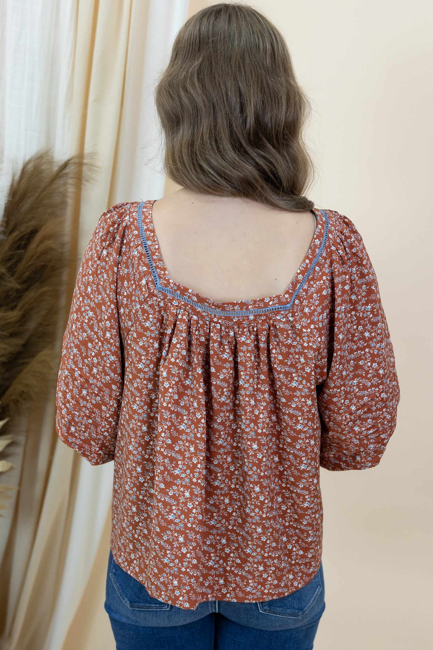 "Feeling Alive" Blouse (Clay)