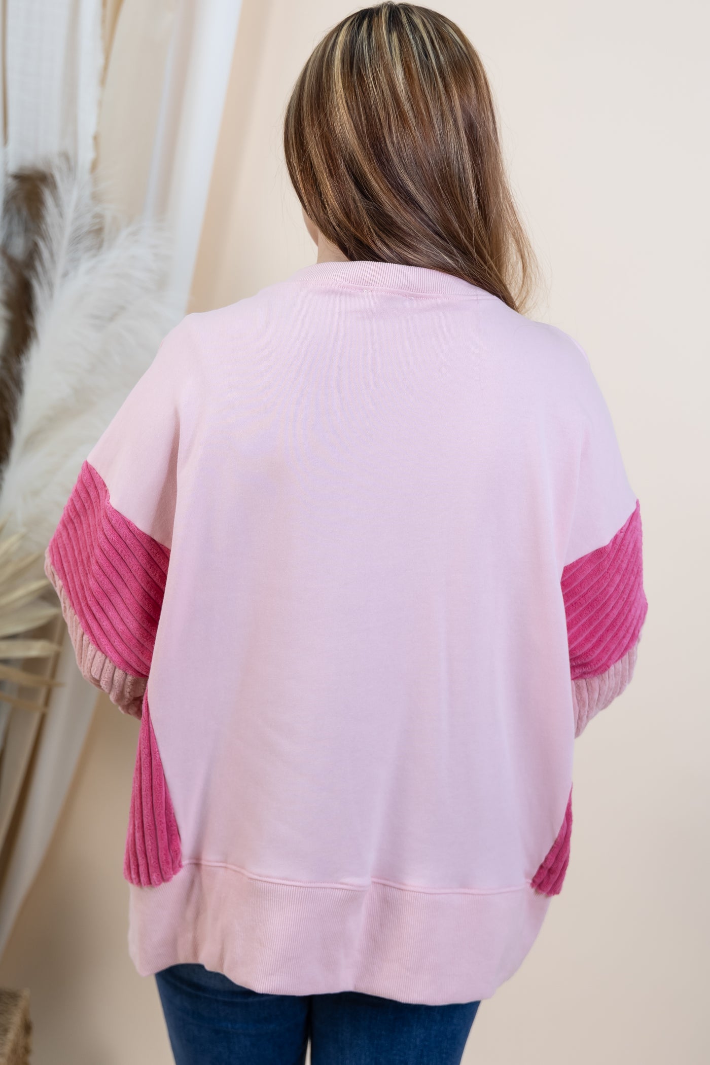 "Nutcracker March" Sweater (Dusty Pink/Berry)