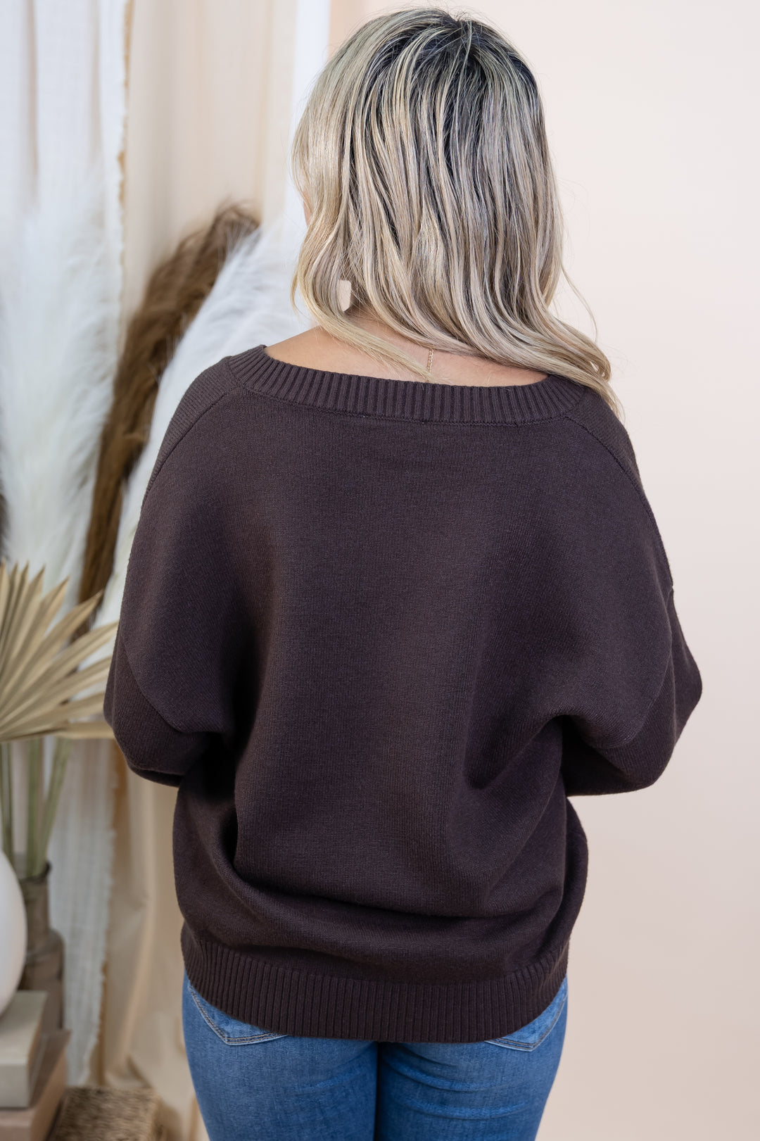 "Weekend Warmth" Sweater (Dark Brown)