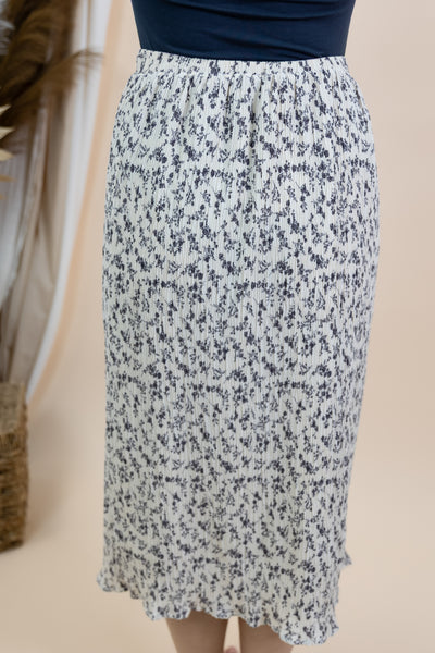 "As You Wish" Skirt (Cream/Charcoal)