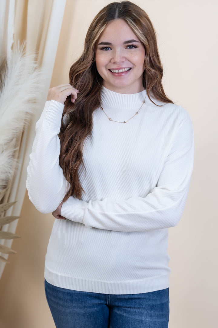 "Oh So Cozy" Sweater (Off White)