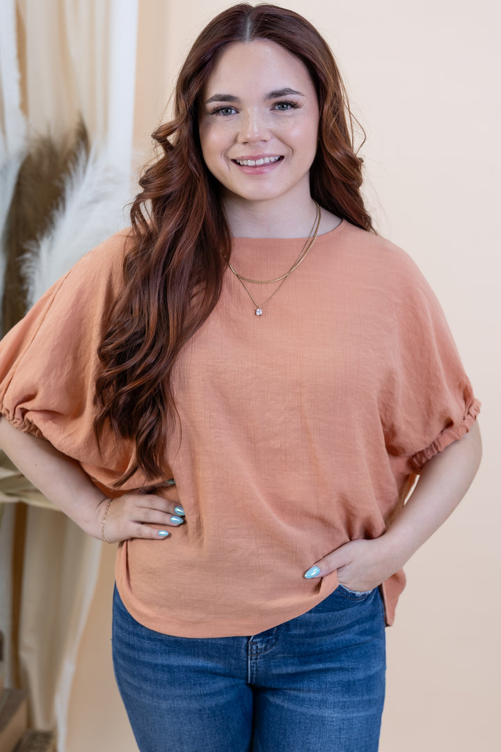 "Sweet Sunrise" Blouse (Apricot)