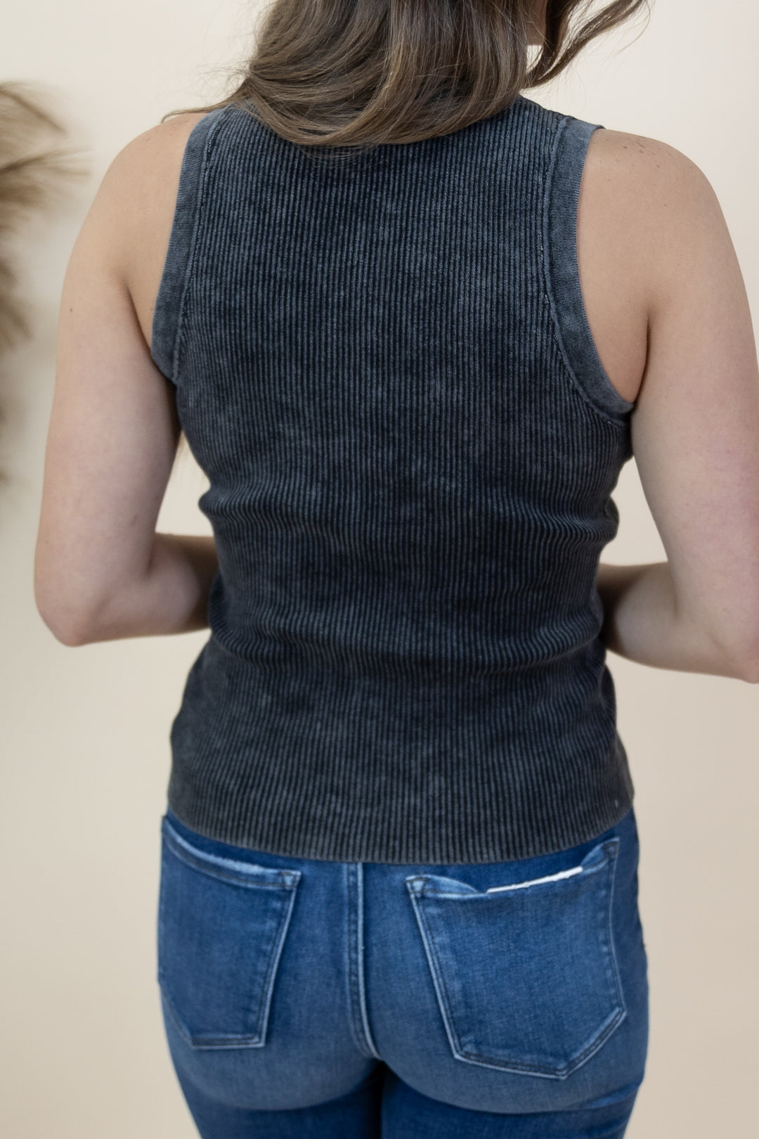 "Blissfully Chill" Tank (Charcoal)