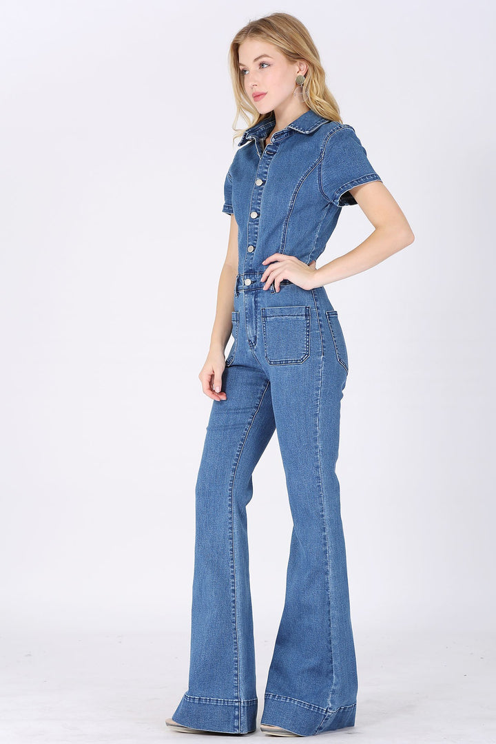 "Timeless Trails" Jumpsuit (Medium Denim)