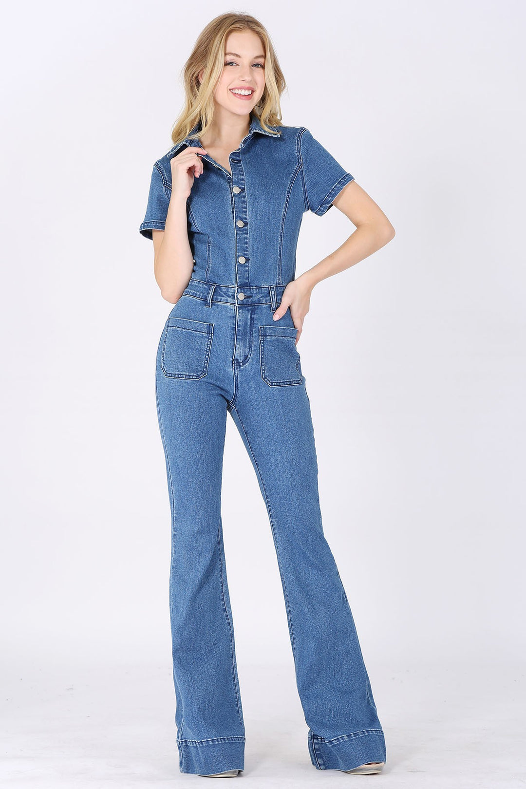 "Timeless Trails" Jumpsuit (Medium Denim)