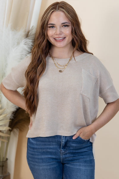 "Feels Like Home" Top (Natural)