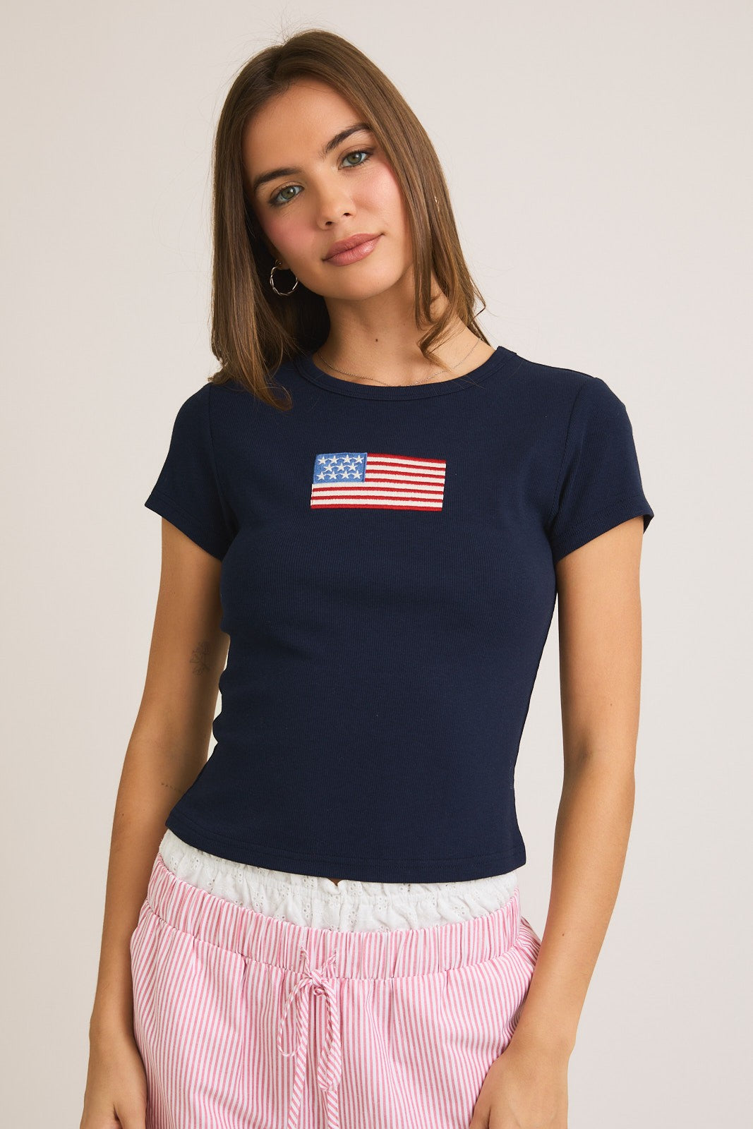 "American Darling" Top (Navy)