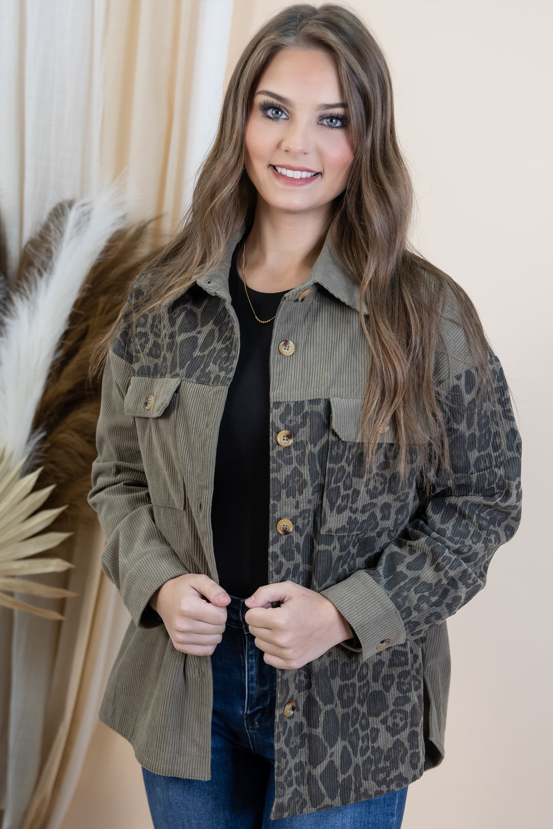 "Nothing Forgotten" Shacket (Light Olive)