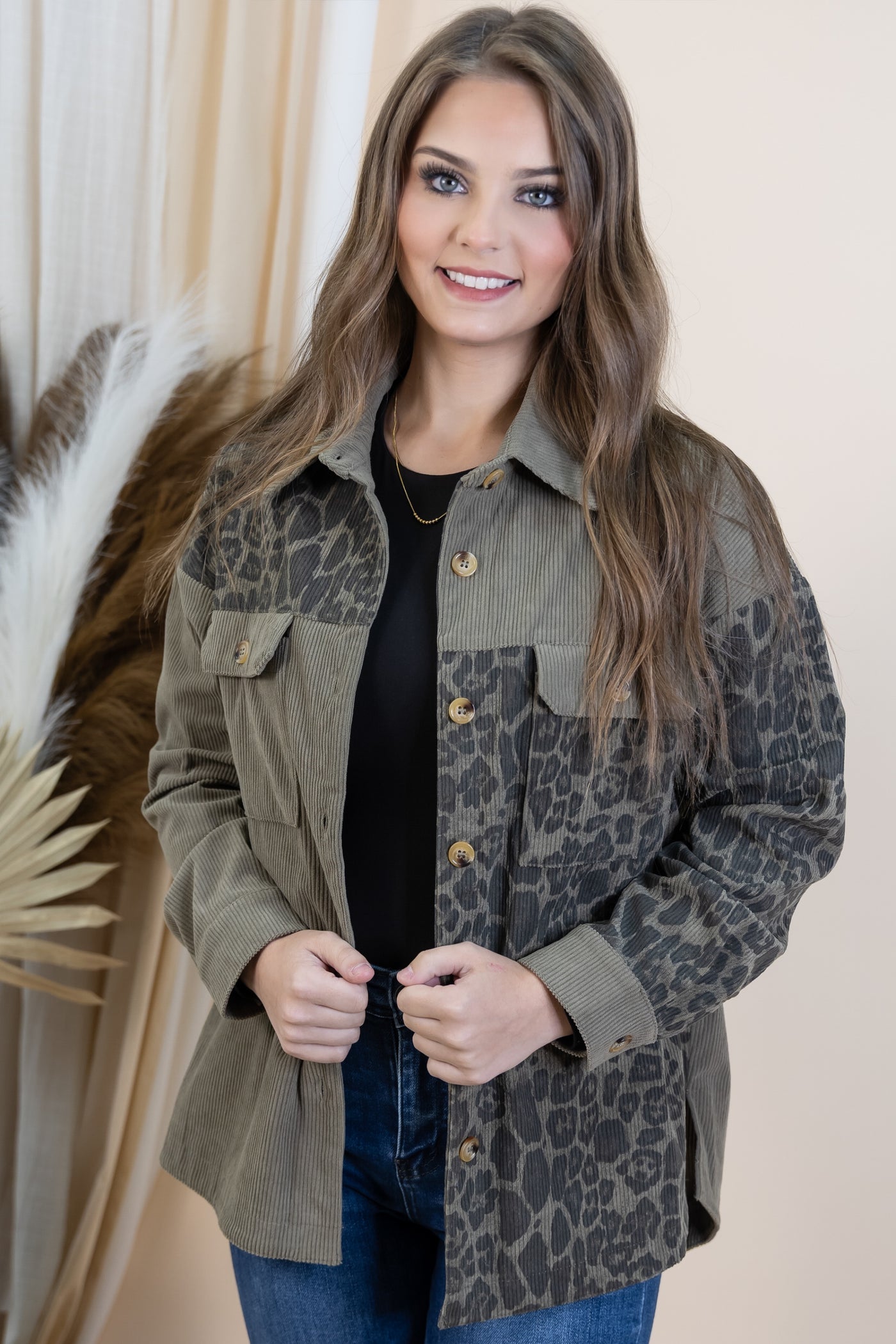 "Nothing Forgotten" Shacket (Light Olive)