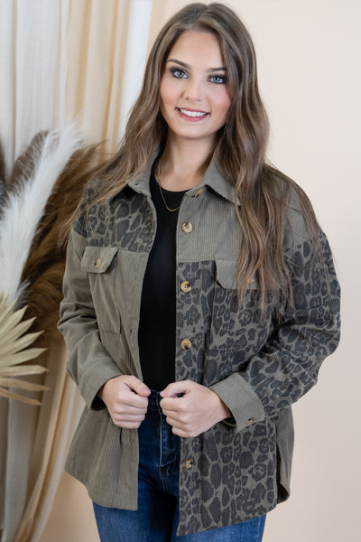 "Nothing Forgotten" Shacket (Light Olive)