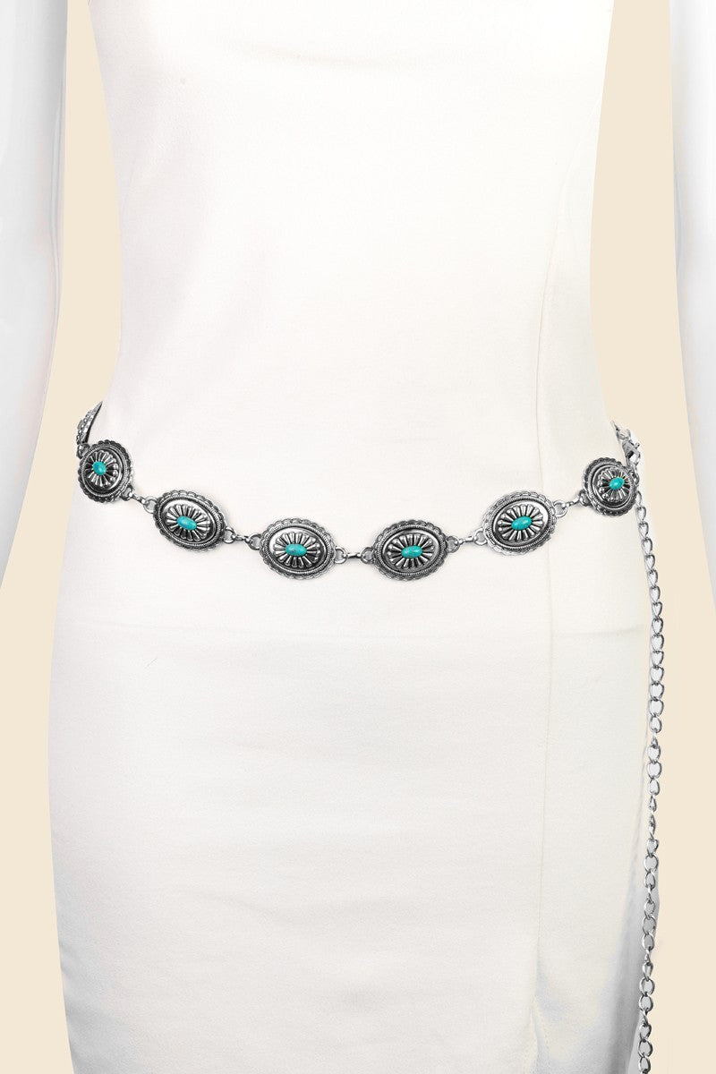 Hattie Chain Belt (Silver)
