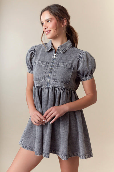 "Make It Work" Dress (Charcoal)
