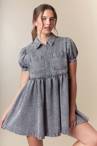 "Make It Work" Dress (Charcoal)