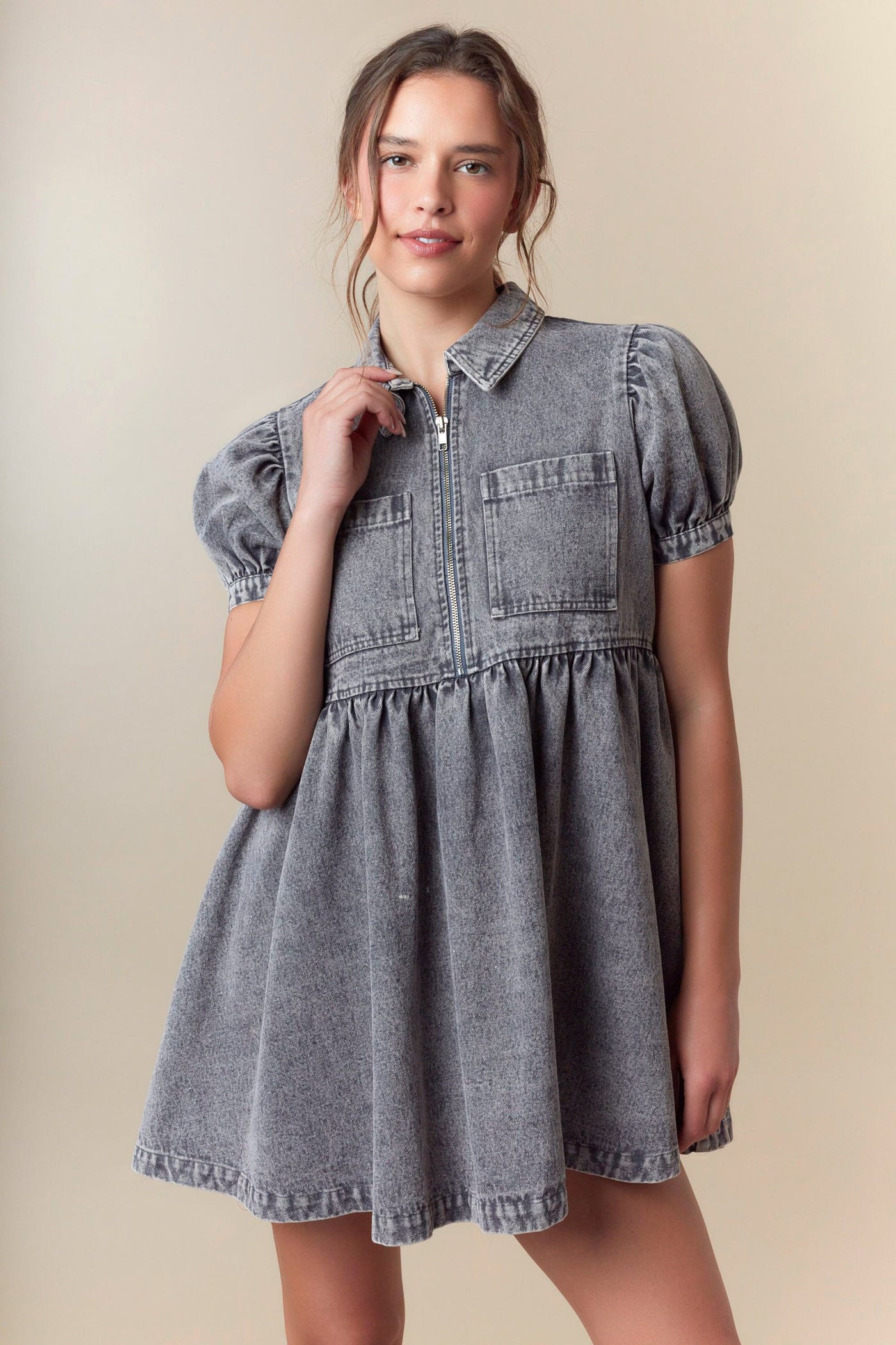 "Make It Work" Dress (Charcoal)