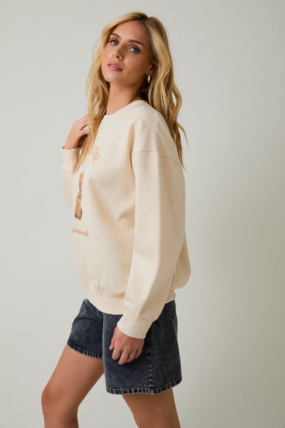 "Coffee Time" Sweatshirt (Cream)