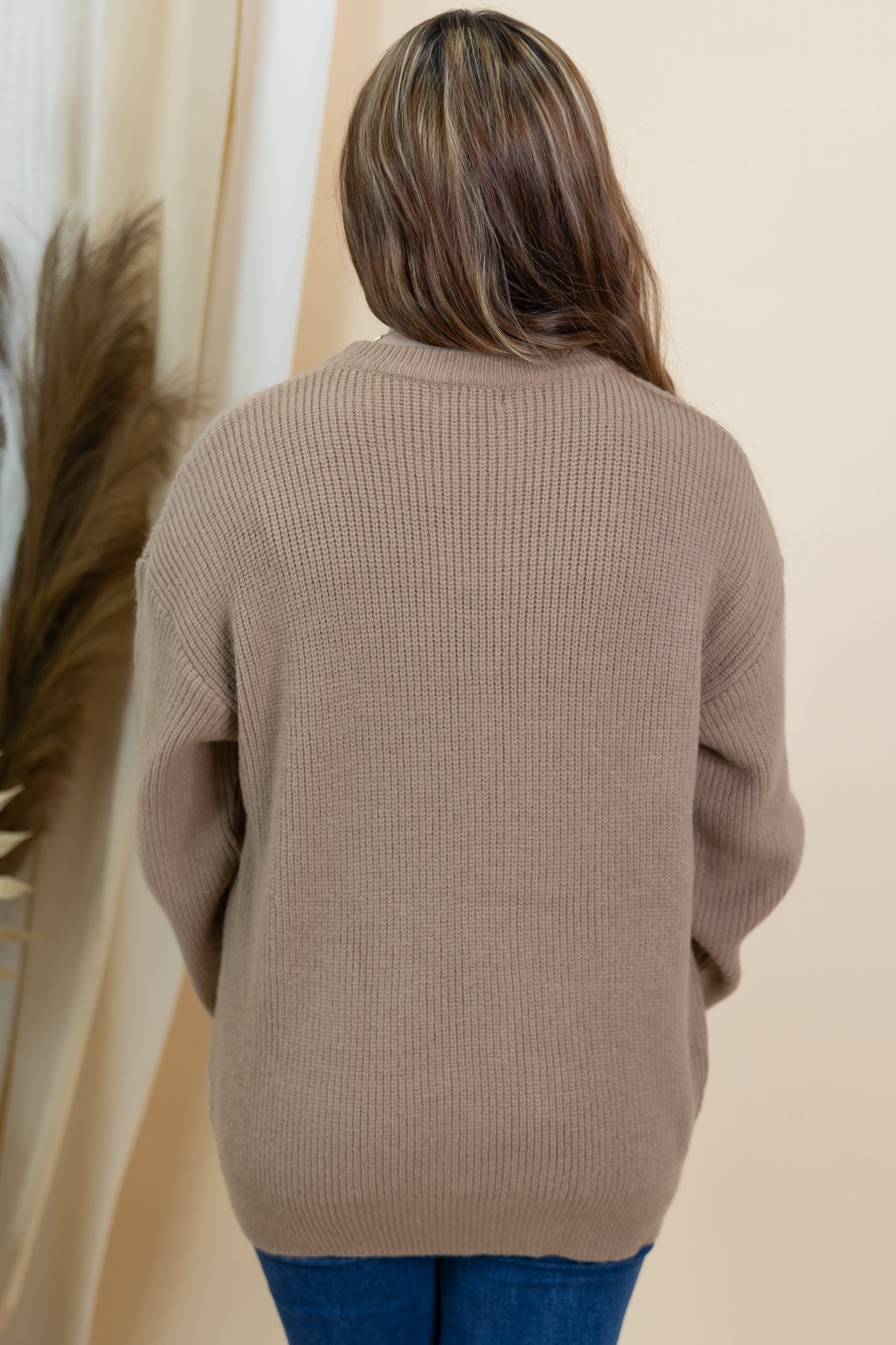 "Thankful" Sweater (Dusty Brown)