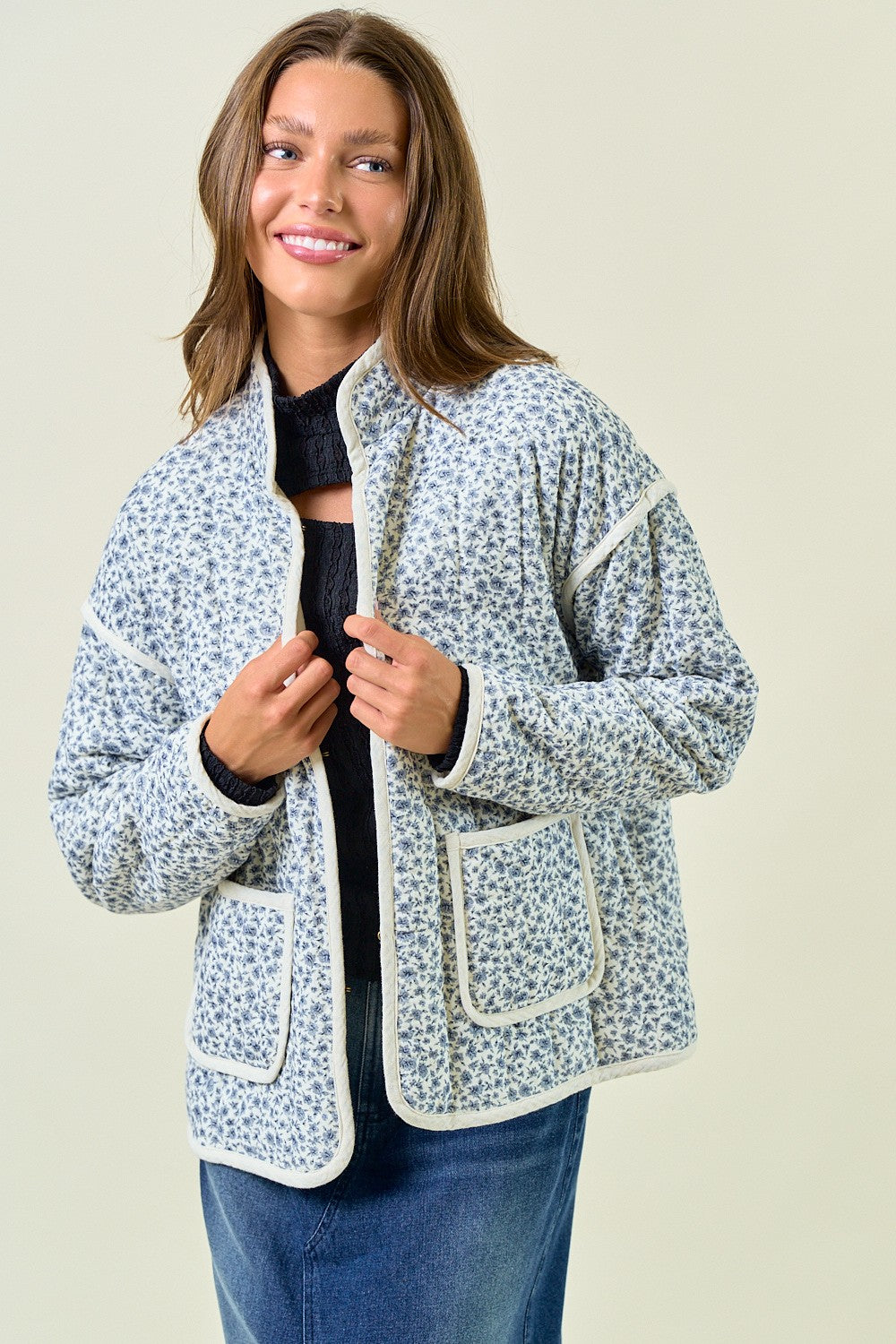 "Homey Feels" Jacket (Navy)