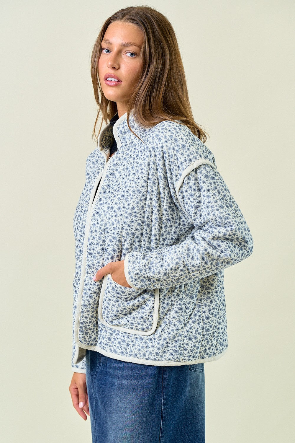 "Homey Feels" Jacket (Navy)