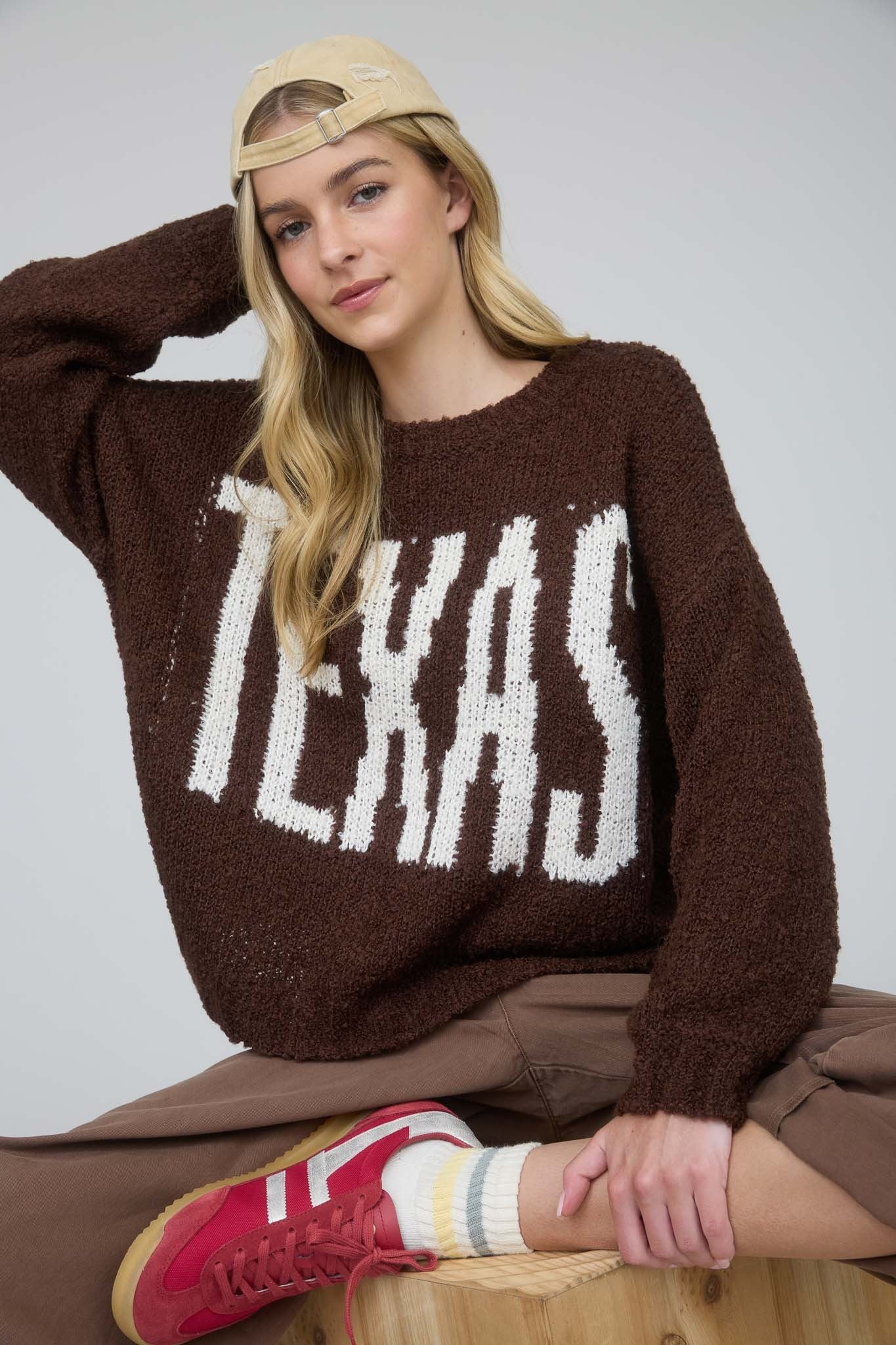 "Texas Trails" Sweater (Mocha)