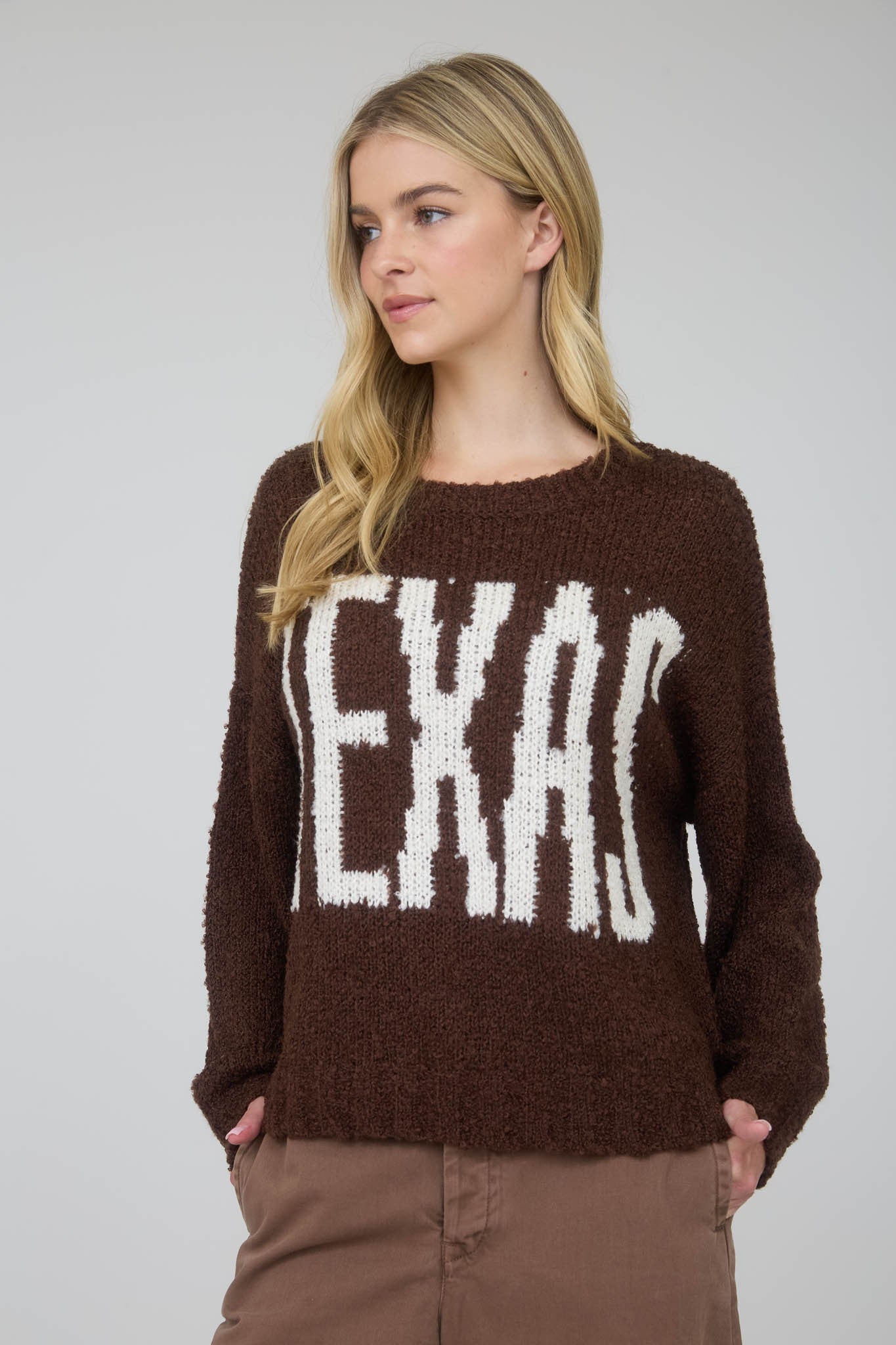 "Texas Trails" Sweater (Mocha)