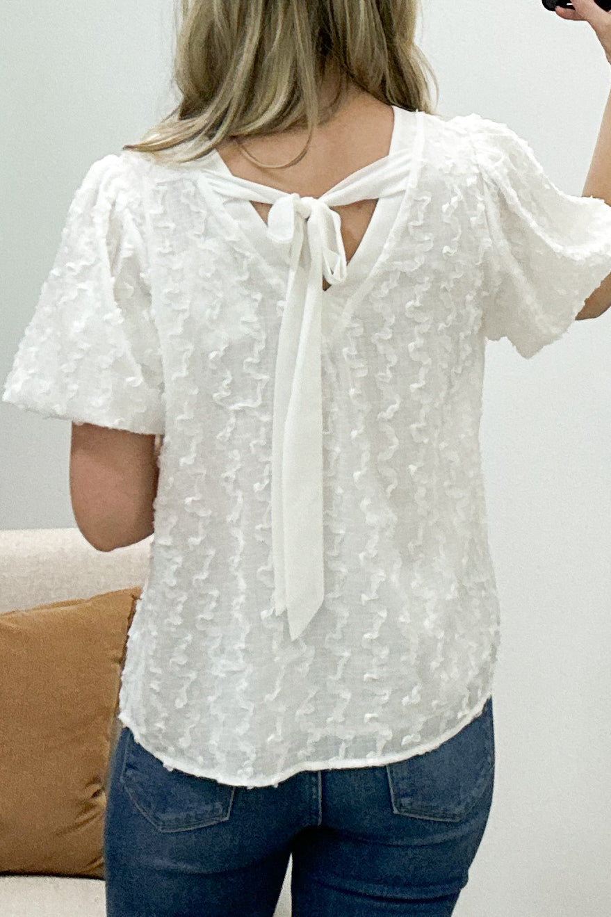 "What Will It Be" Blouse (Off White)