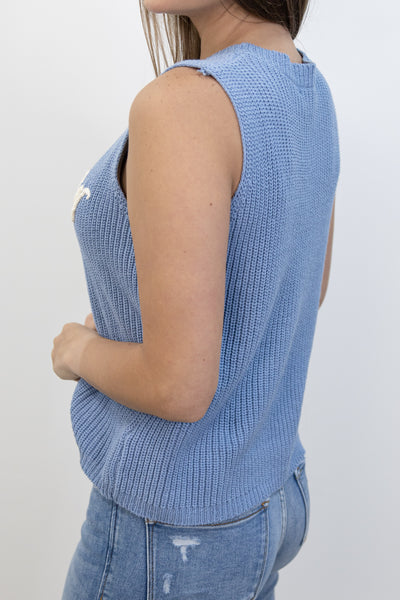 “Summer Sunset” Tank (Light Blue)