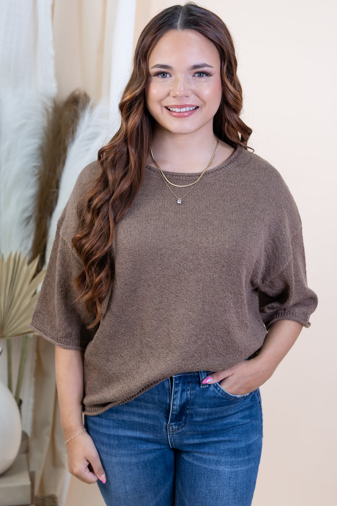 "Comfort Calling" Top (Mocha)