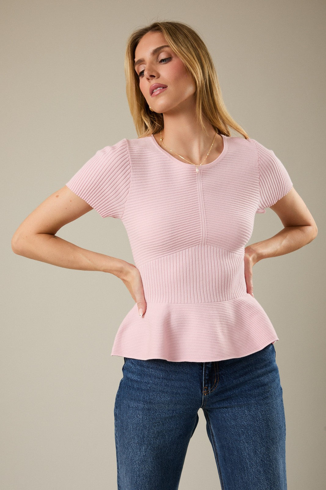 "Flutter Factor" Top (Baby Pink)