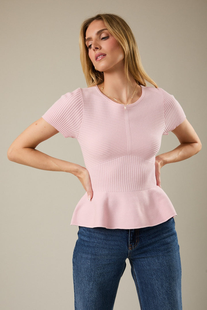 "Flutter Factor" Top (Baby Pink)