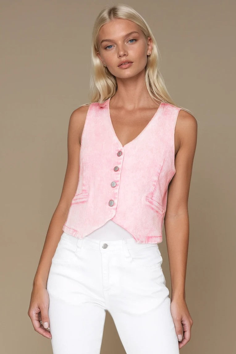 "Candy Cowgirl" Vest (Rose)