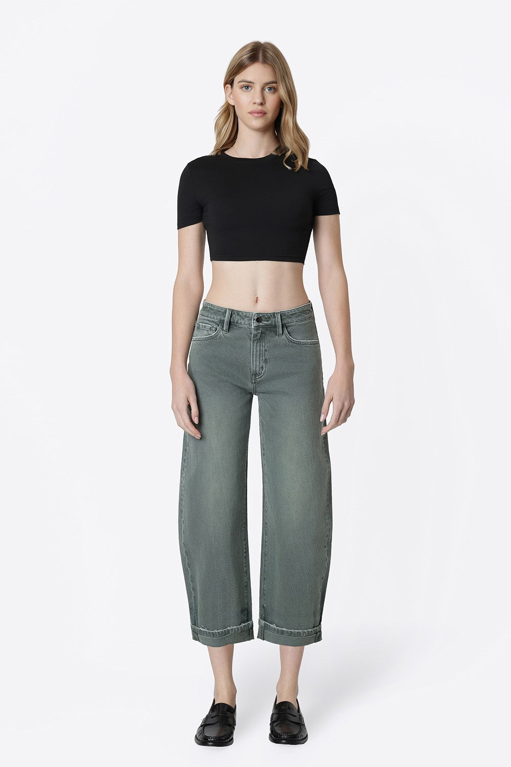 Ivy Cropped Barrel Jeans