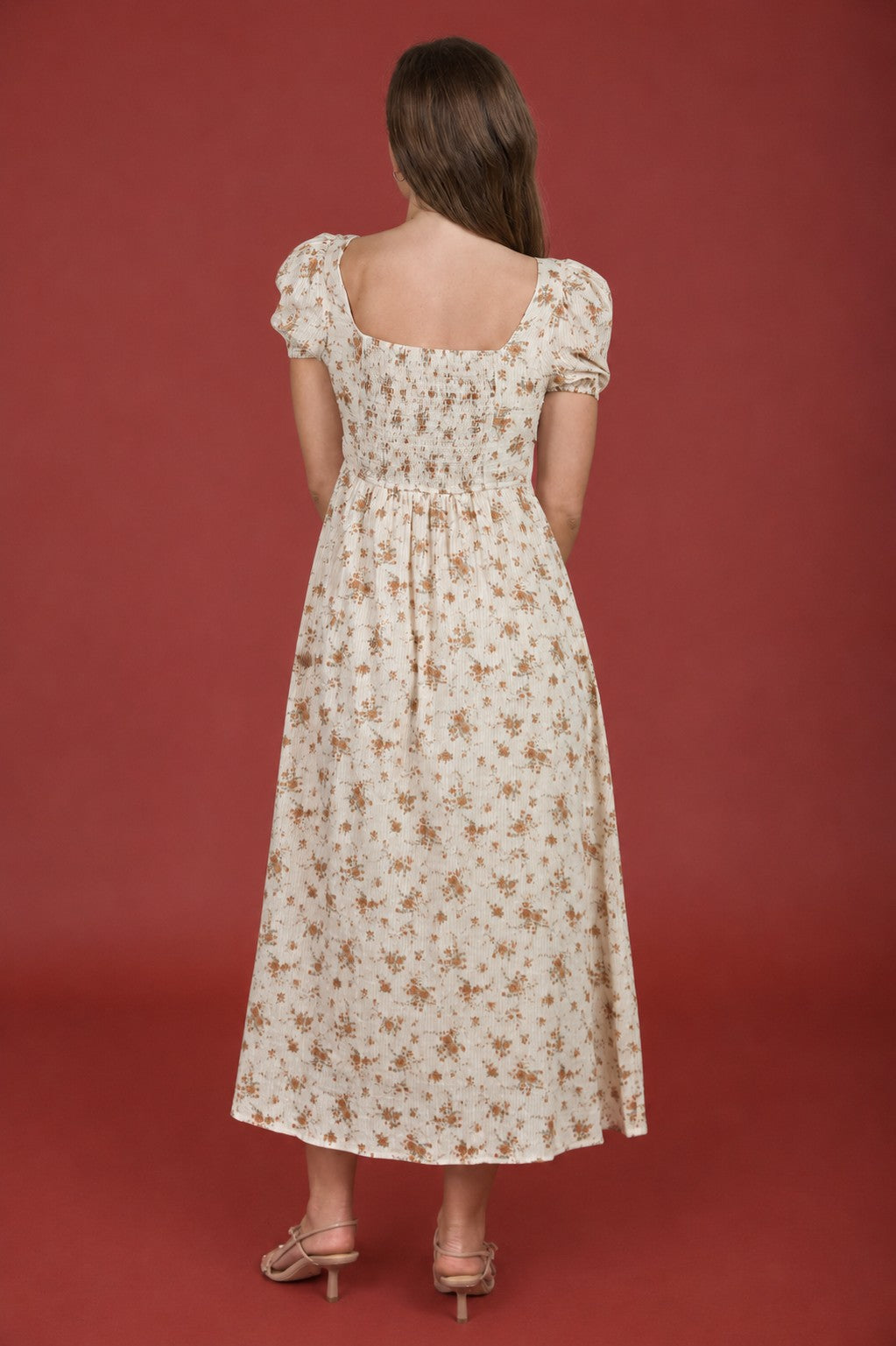 "Wildflower Romance" Dress (Beige Mix)