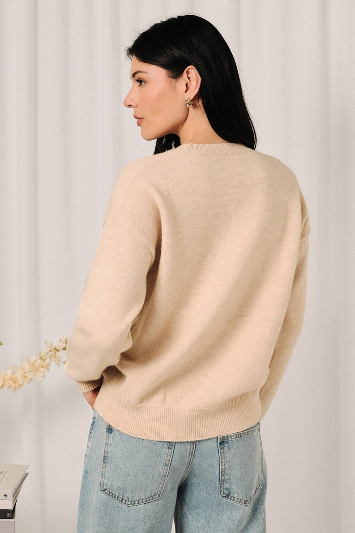"Duck Duck Cute" Sweater (Oatmeal)