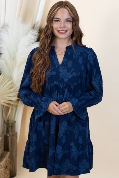 "A Gentle Life" Dress (Navy)