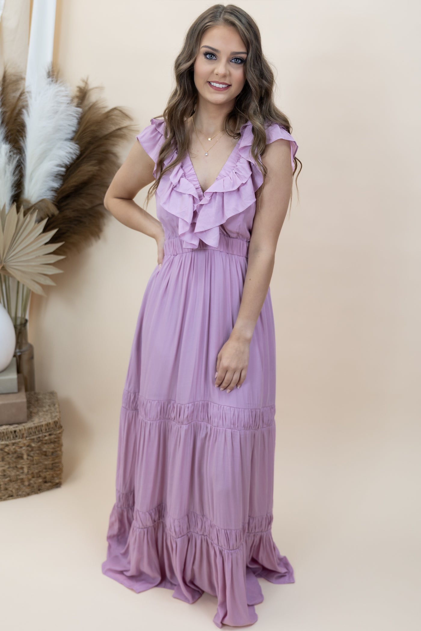 "Take Me Away" Dress (Lilac Rose)