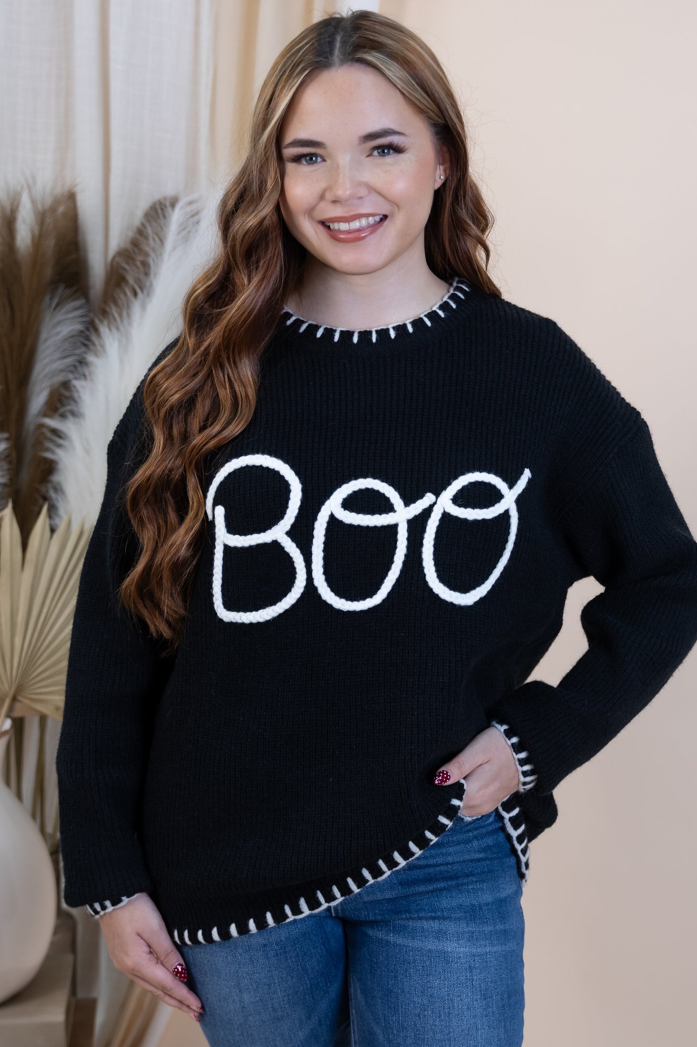 "Boo Babe" Sweater (Black)