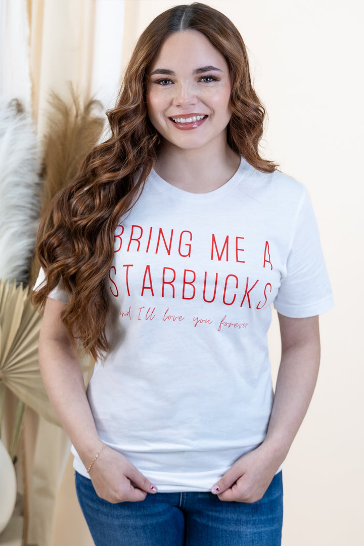 "Bring Me Coffee" T-Shirt (White)