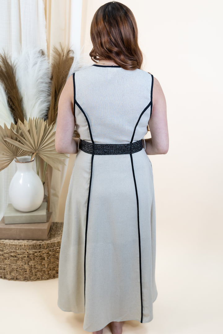 "Neutral Ground" Dress (Natural)