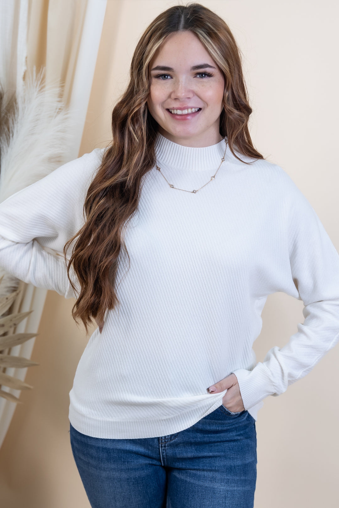 "Oh So Cozy" Sweater (Off White)