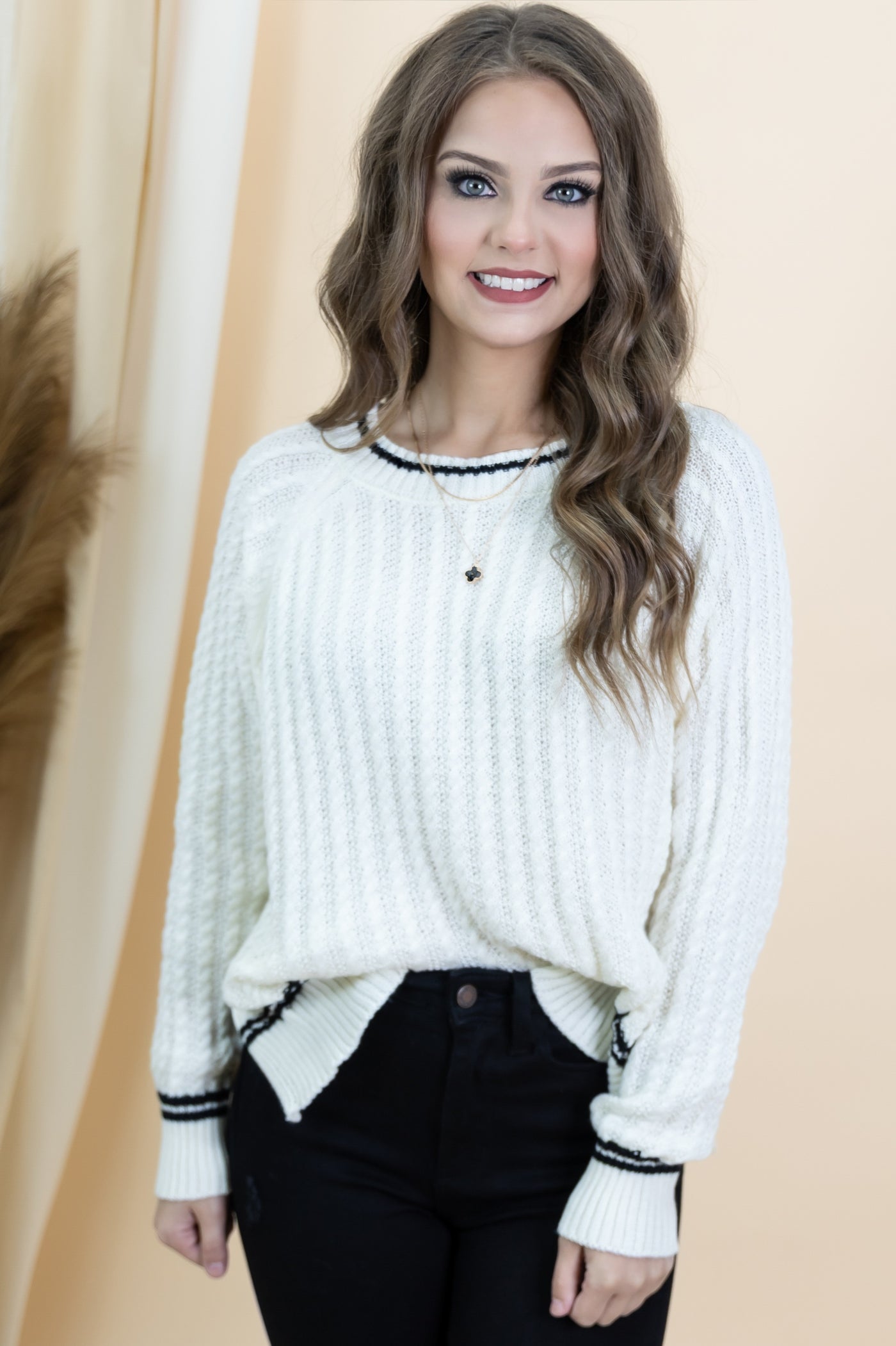 "Sweet & Certain" Sweater (Ivory)