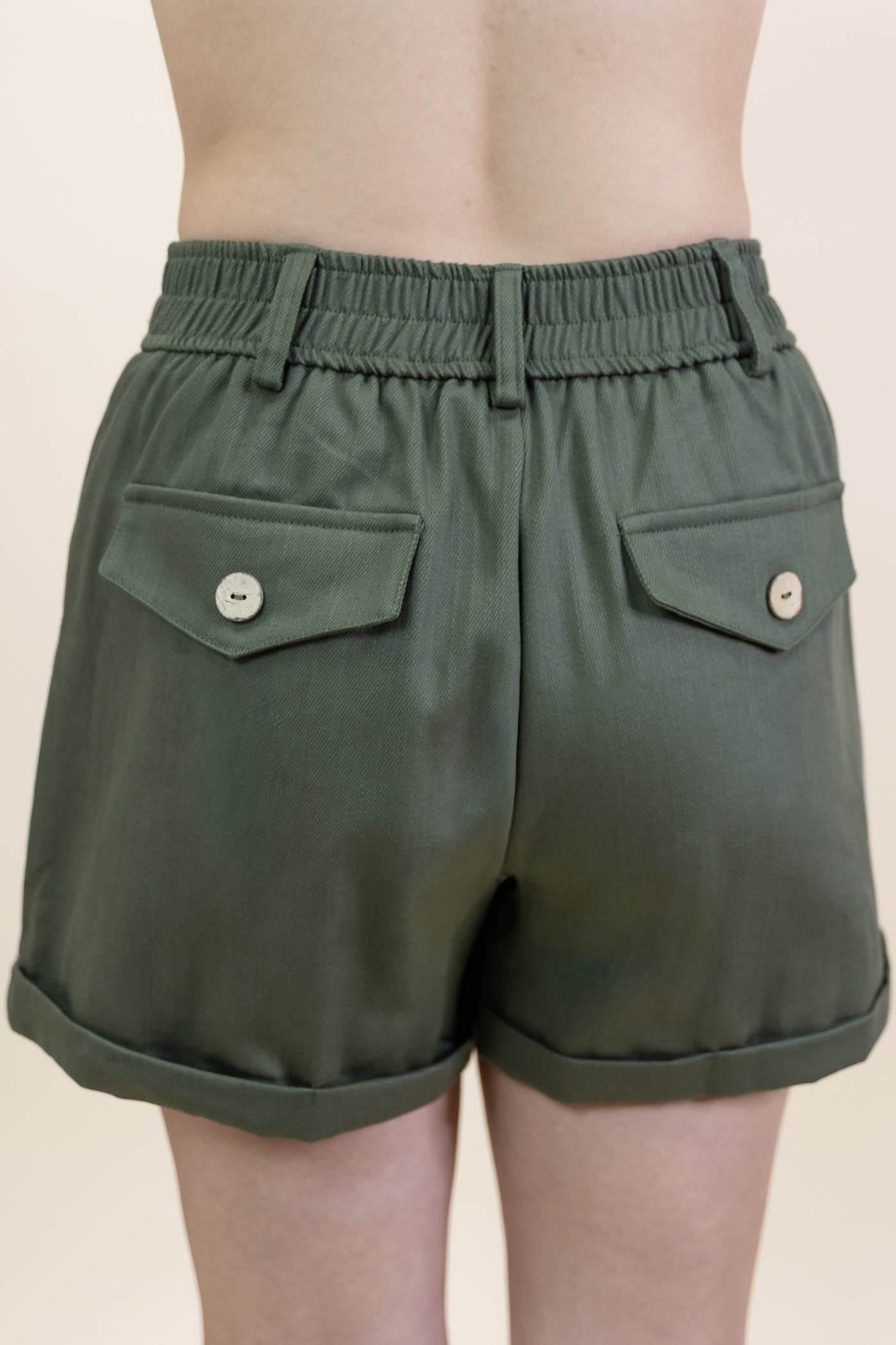 "Right On Time" Shorts (Olive)