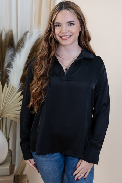 "Modern Visions" Blouse (Black)