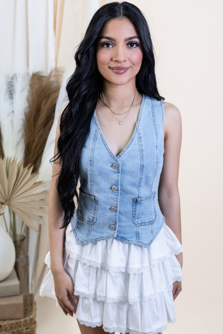 "Blue Jean Baby" Vest (Denim)